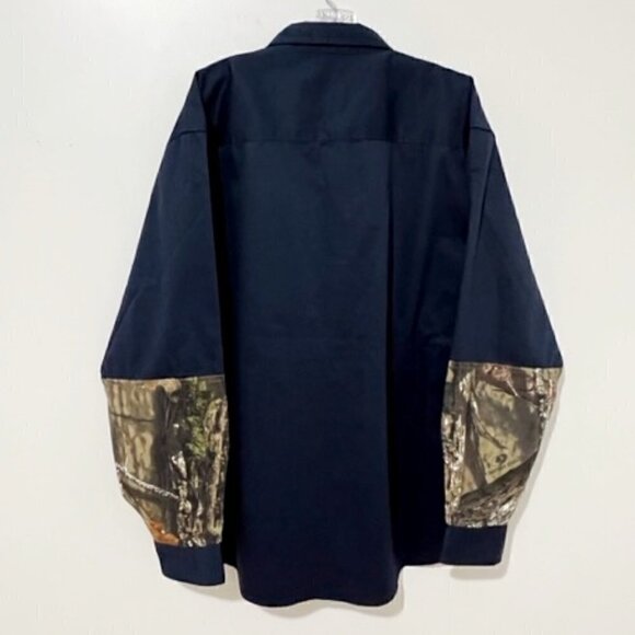 Tallwoods Element Wear Hunting Shooting Shirt Navy Blue Long Sleeve - Picture 3 of 6